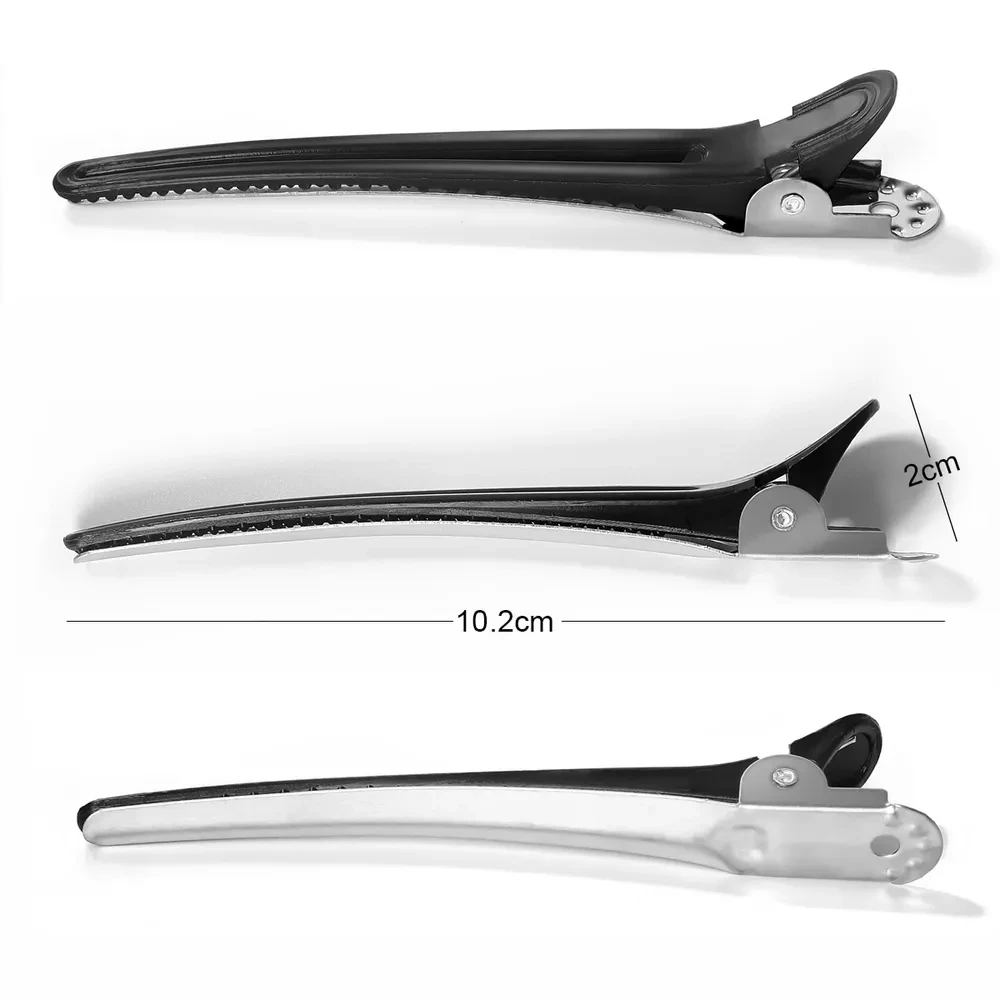 Зажим для волос ДенІС professional металл/пластик 80 мм Черный (2372884536) - фото 2 Зажим для волос ДенІС professional металл/пластик 80 мм Черный (2372884536) - фото 2