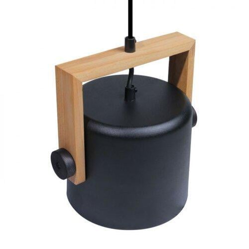 Світильник підвісний люстра ETRON UrbanWood E27 1x40Вт натуральний/чорний 1-EDR-7408 - фото 3