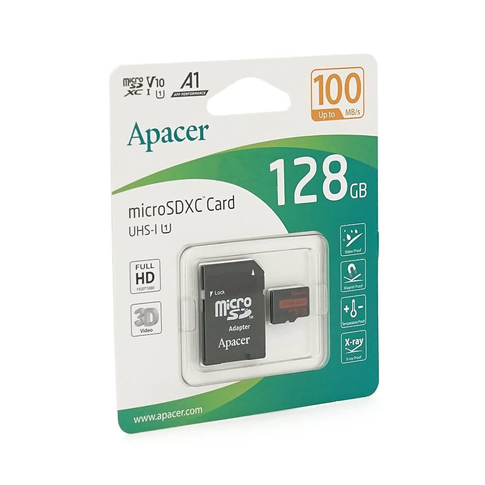 Карта пам'яті Apacer microSDHC Class 10 UHS-I 128GB (28683)