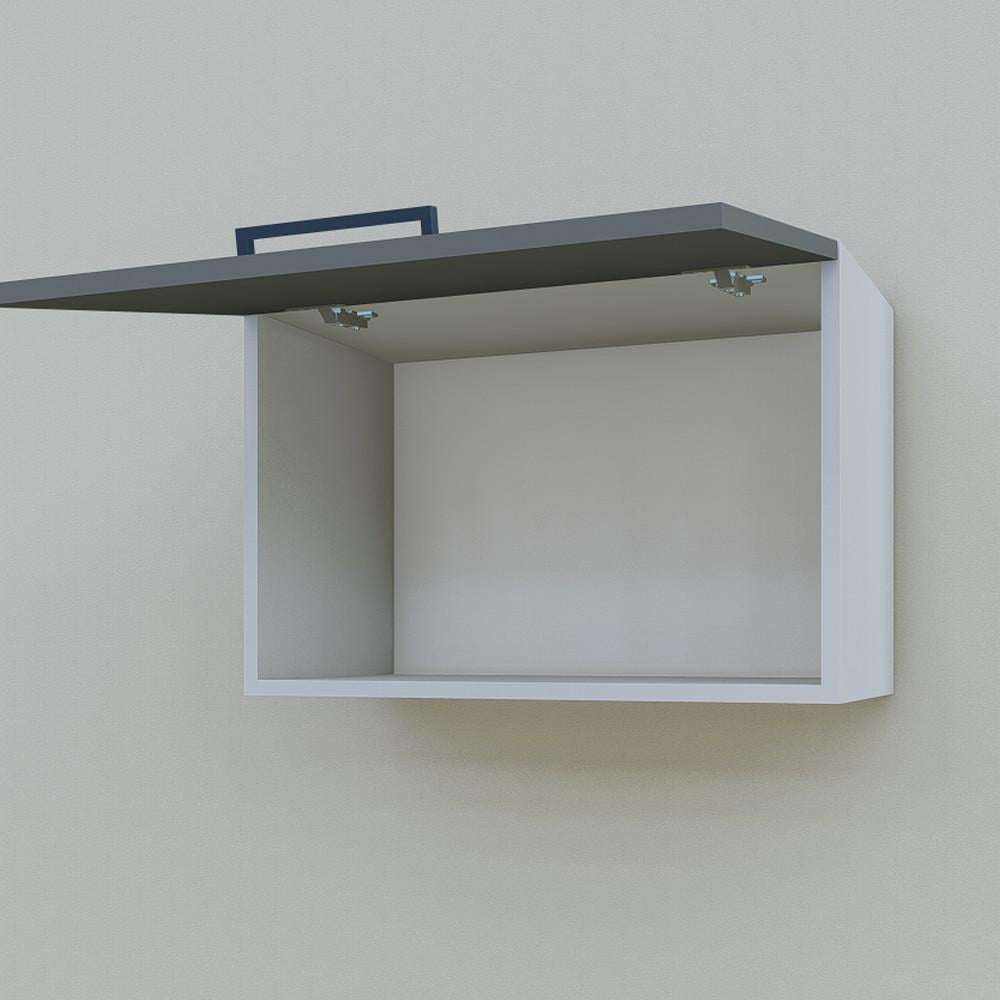 Шафа навісна Opendoors МП2 для кухні під витяжку 600 мм Графітовий/Світлий сірий (МП2/12) - фото 3 Шафа навісна Opendoors МП2 для кухні під витяжку 600 мм Графітовий/Світлий сірий (МП2/12) - фото 3