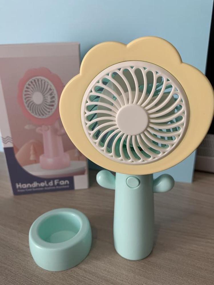 Вентилятор портативний на акумуляторі та USB Квітка Жовтий (51-жов-BT-8861) - фото 7 Вентилятор портативний на акумуляторі та USB Квітка Жовтий (51-жов-BT-8861) - фото 7