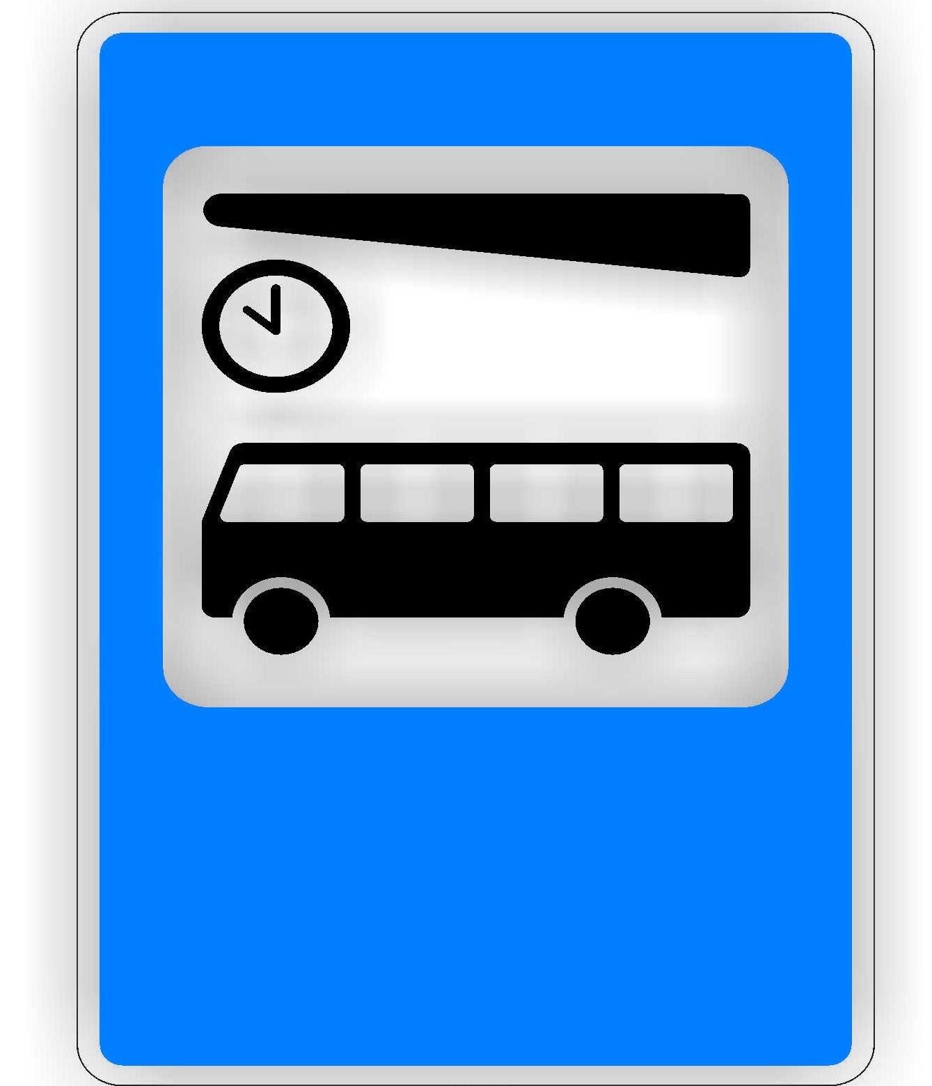 Дорожный знак 5.73 Автовокзал или автостанция 600х900 мм