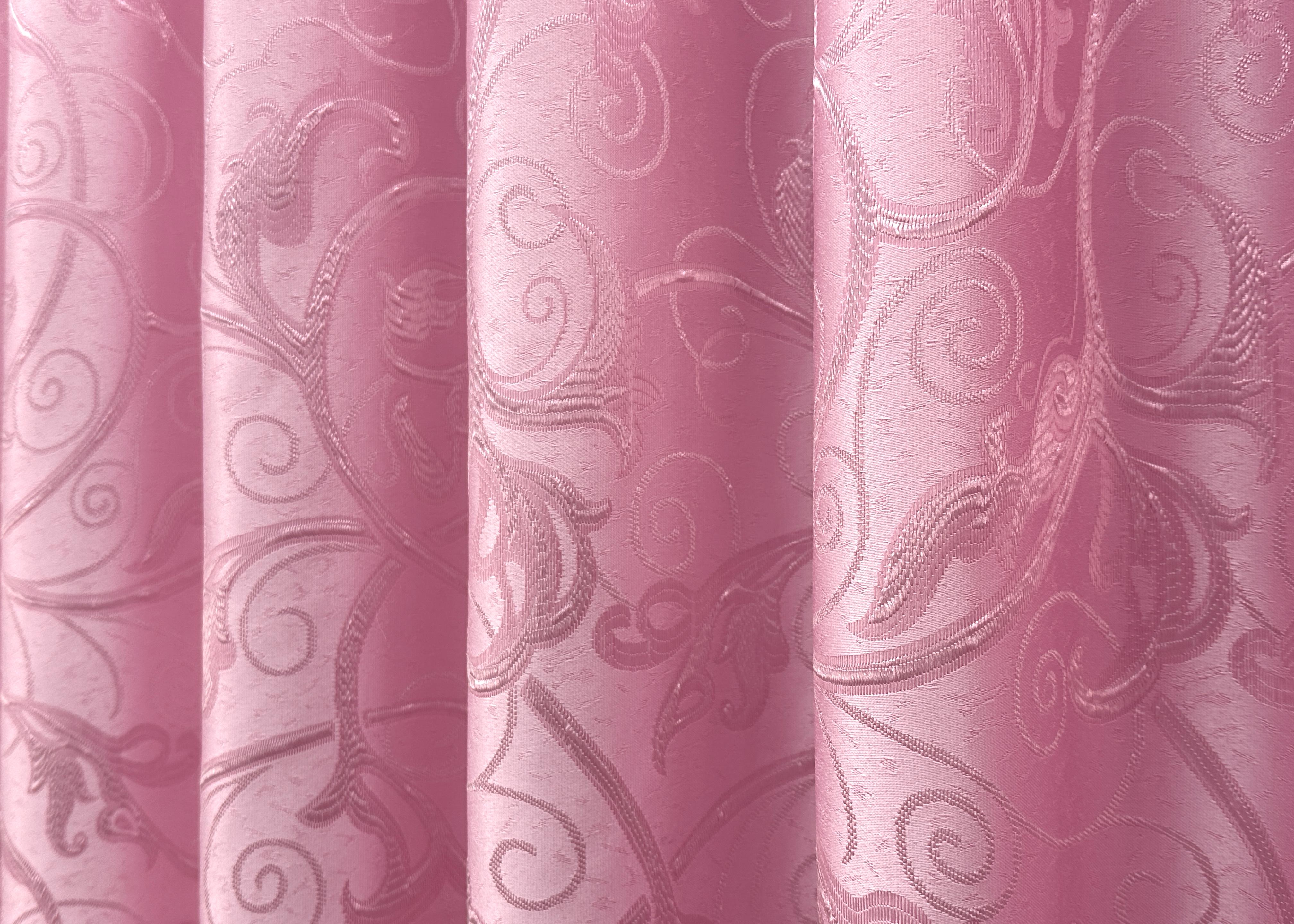 Комплект штор VR-Textil № 1731ш жаккард 100х270 см 2 шт. Розовый (31-801) - фото 7