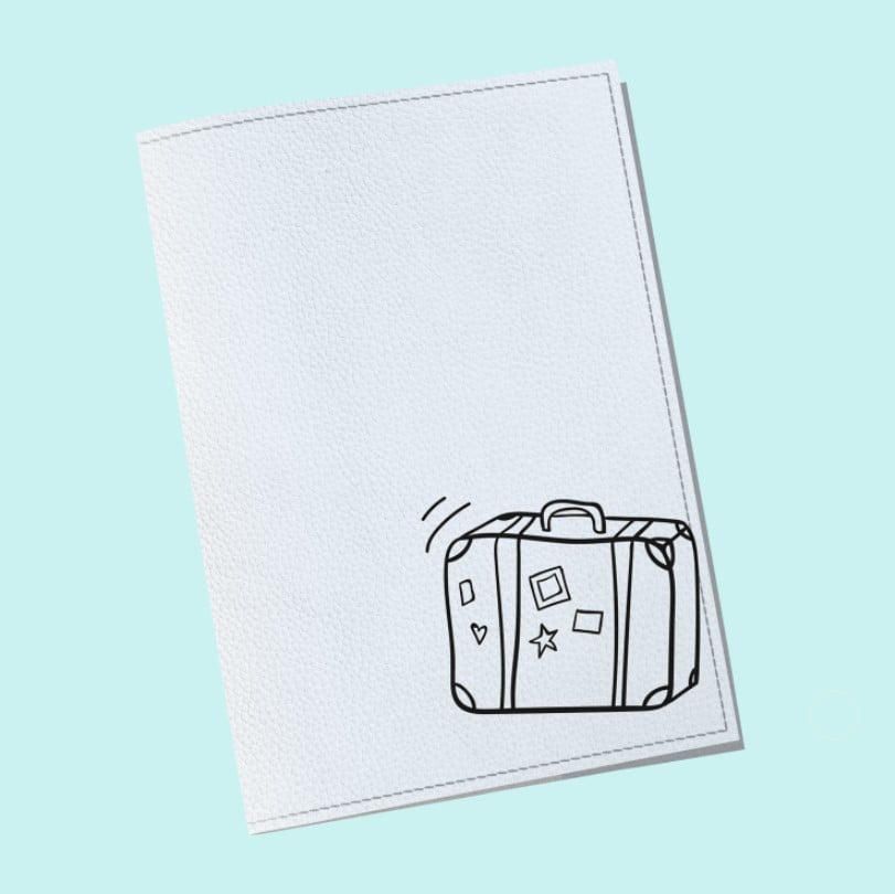 Обложка на паспорт Wall-style The cover Чемодан 9,6x13,3 см (913087)