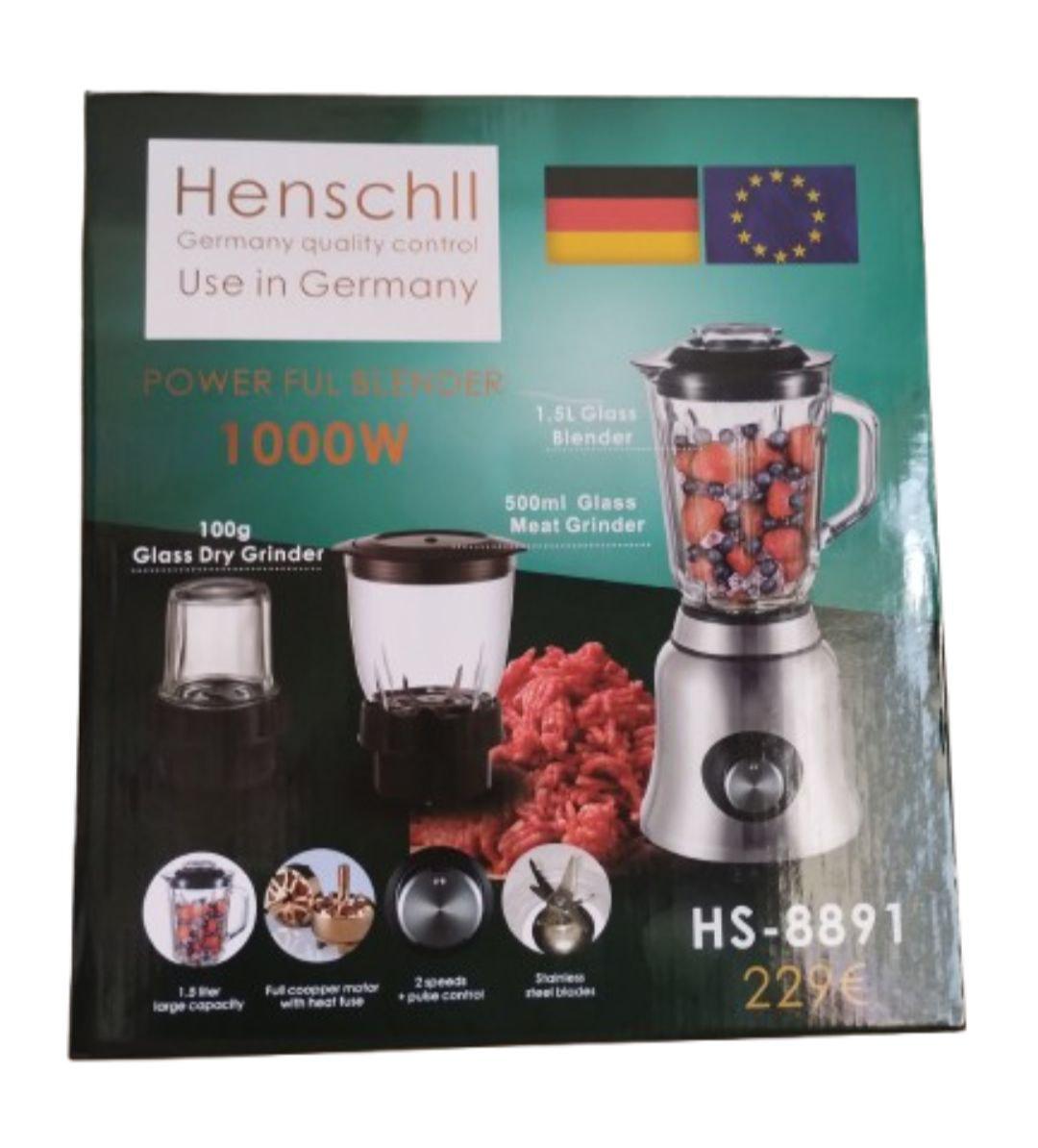 Блендер-м'ясорубка Henschll HS-8891 3в1 із чашею кавомолкою і гриндером (HS-8891) - фото 7 Блендер-м'ясорубка Henschll HS-8891 3в1 із чашею кавомолкою і гриндером (HS-8891) - фото 7