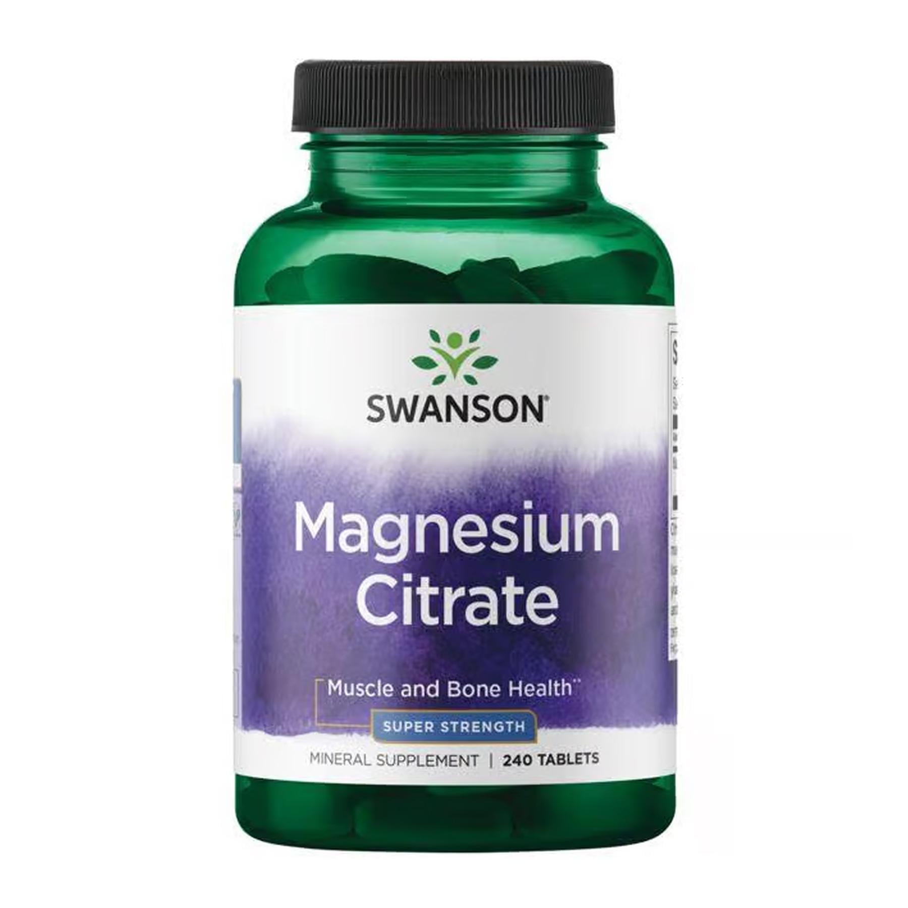 Магний цитрат Swanson Magnesium Citrate Super Strength 240 tabs Магний цитрат Swanson Magnesium Citrate Super Strength 240 tabs