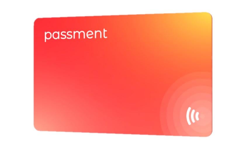 Визитка бесконтактная с NFC чипом электронная цифровая PassMent Красный (9212337)