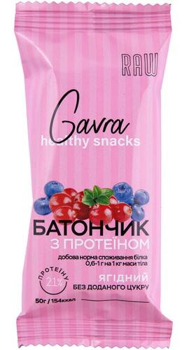 Батончик протеиновый Gavra Батончик с протеином 50 г Ягодный (GAV-0539)