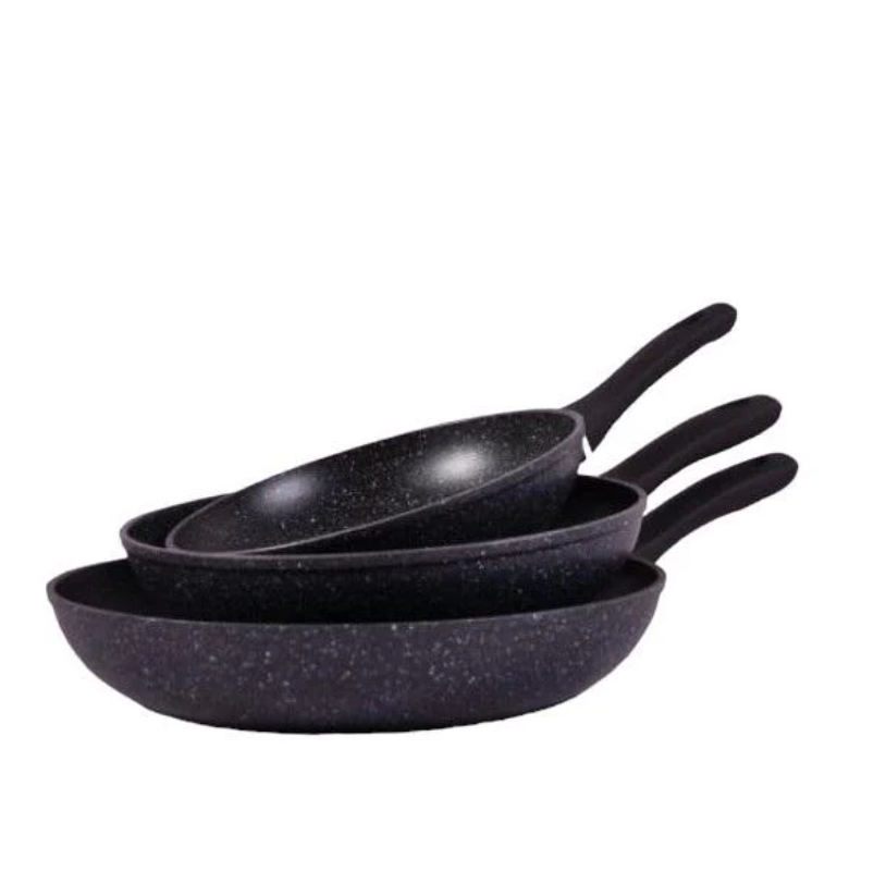 Набор сковородок Benson BN-578 с антипригарным мраморным покрытием 20/24/28 см (BSK-000001)