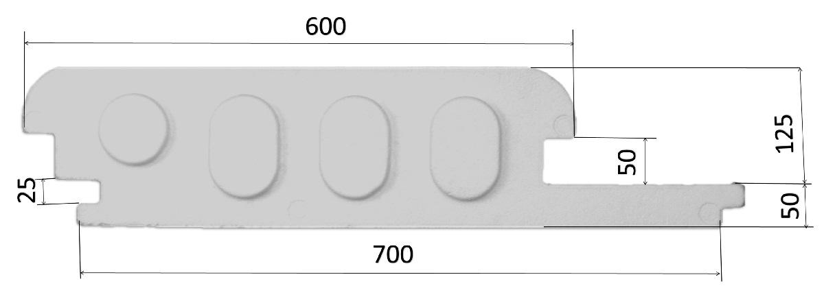 Термоблок міжповерхового перекриття Simja TB-P 500х175х700мм - фото 2