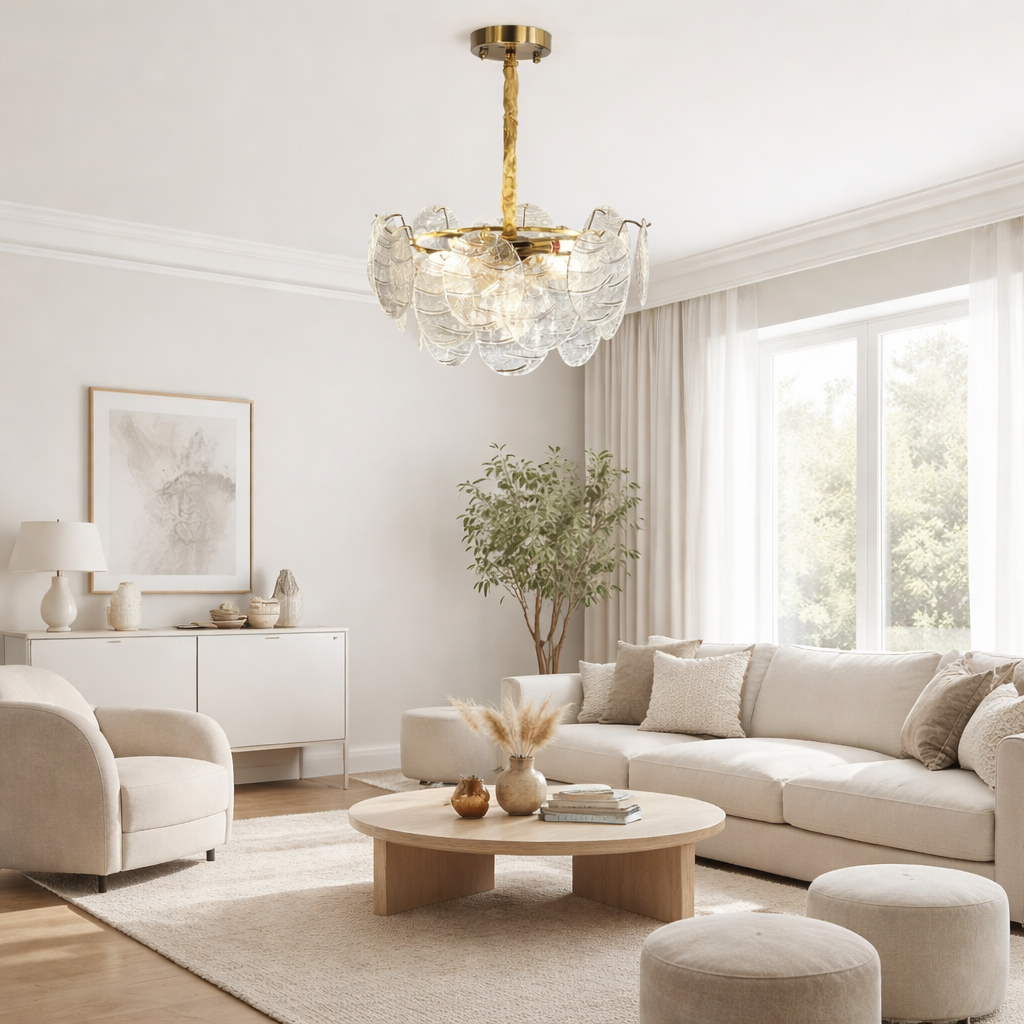 Люстра Crystal Leaf 20234/500GD E14 220V 6 ламп