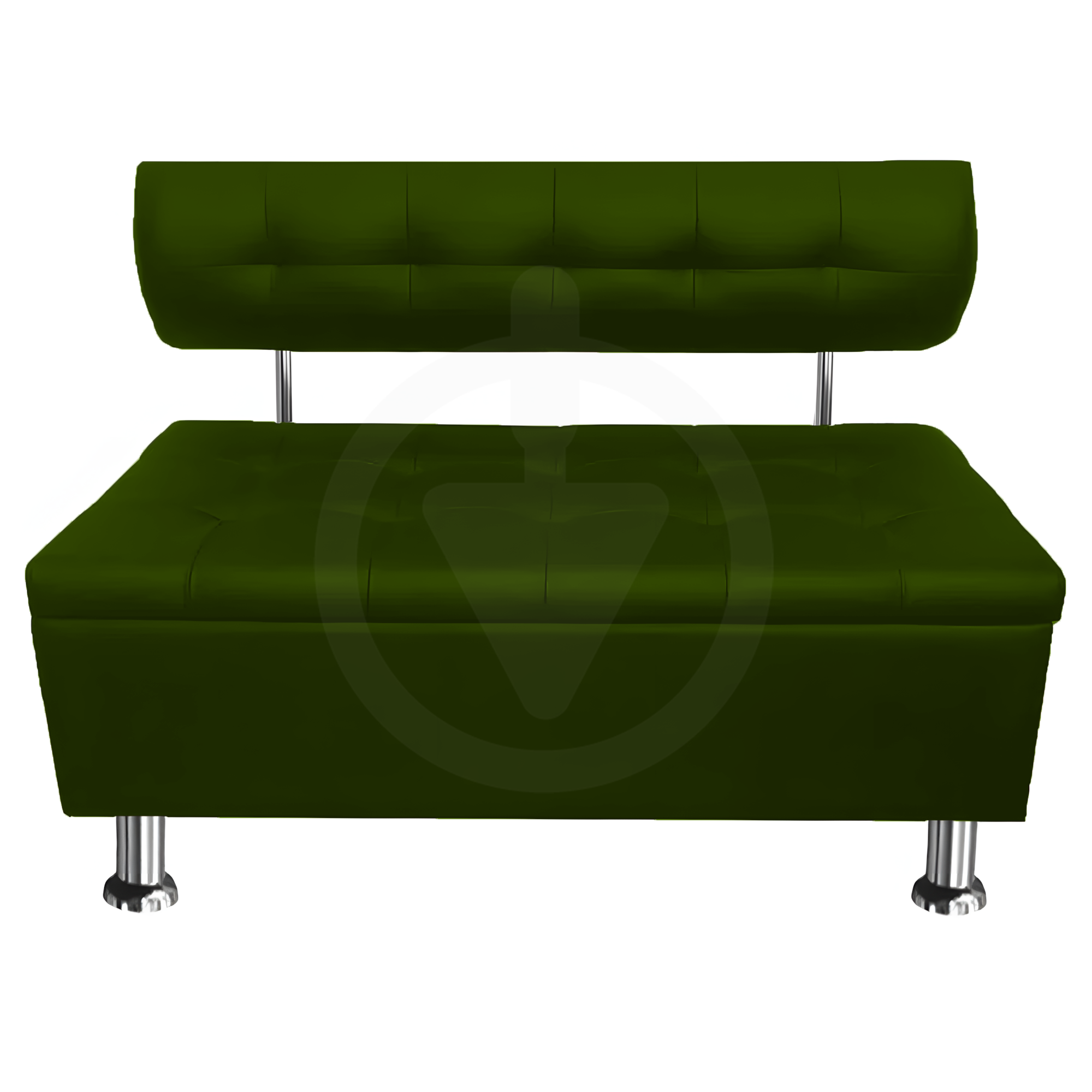 Диван офісний з нішою AVVS для очікування/прийомної 150 см з ніжками 14 см Темно-оливковий (25808404) - фото 1