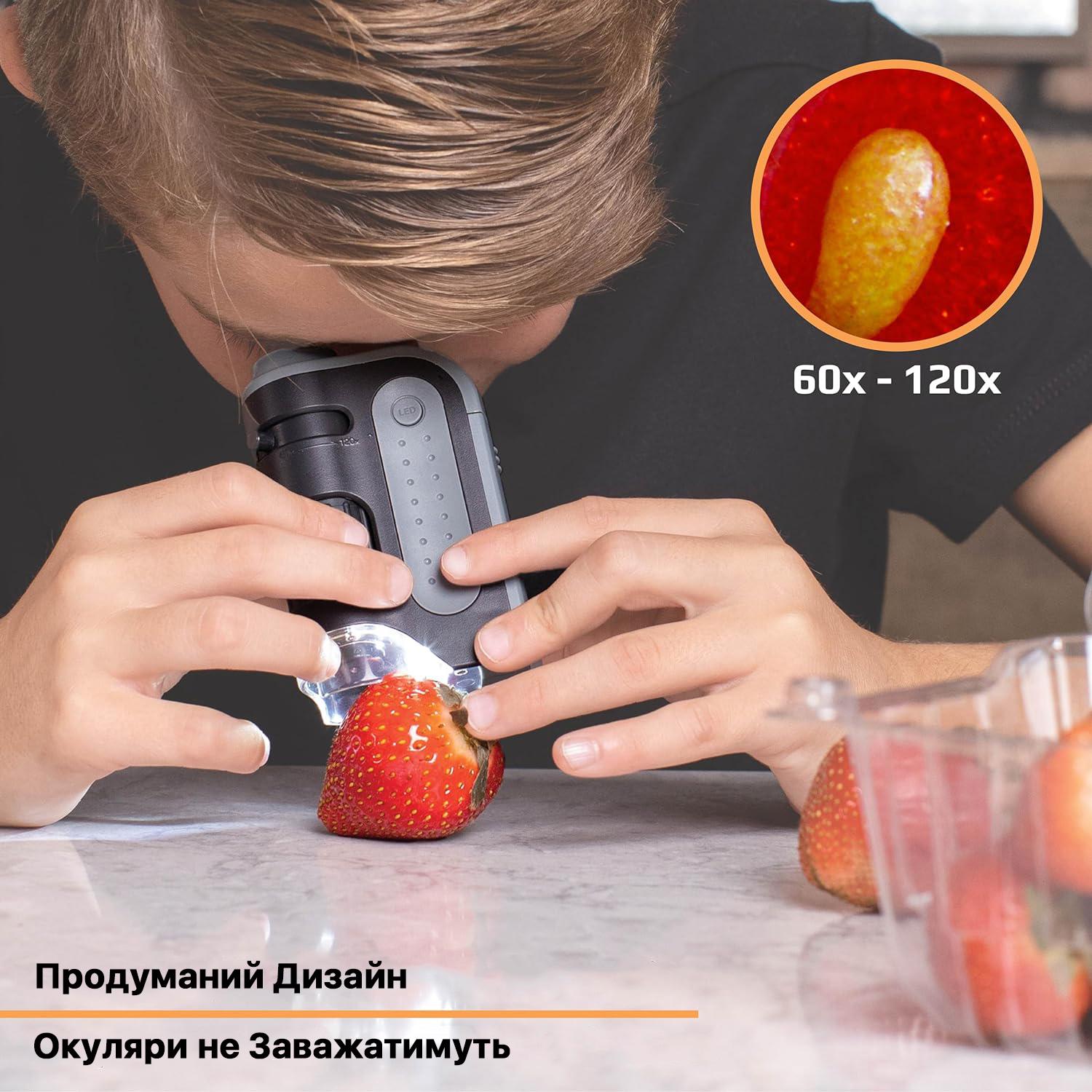 Мікроскоп дитячий Carson MicroBrite Plus 60x-120x - фото 7