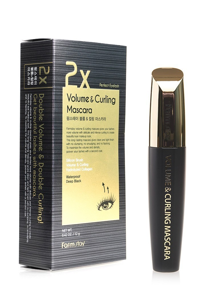 Тушь для ресниц Объем и подкручивание FarmStay 2X Volume & Curling Mascara 12 ml (1308520935)
