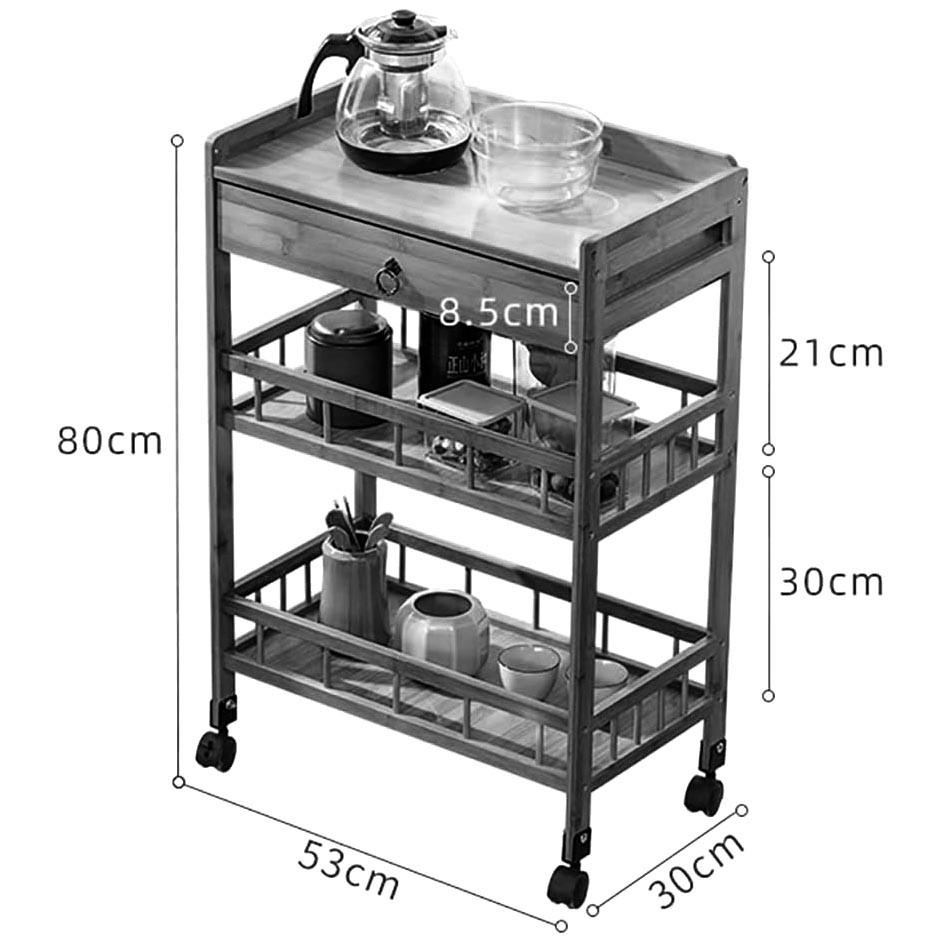 Столик сервірувальний з дерева Інгерс Капучино (ЭТК-003209) - фото 2 Столик сервірувальний з дерева Інгерс Капучино (ЭТК-003209) - фото 2