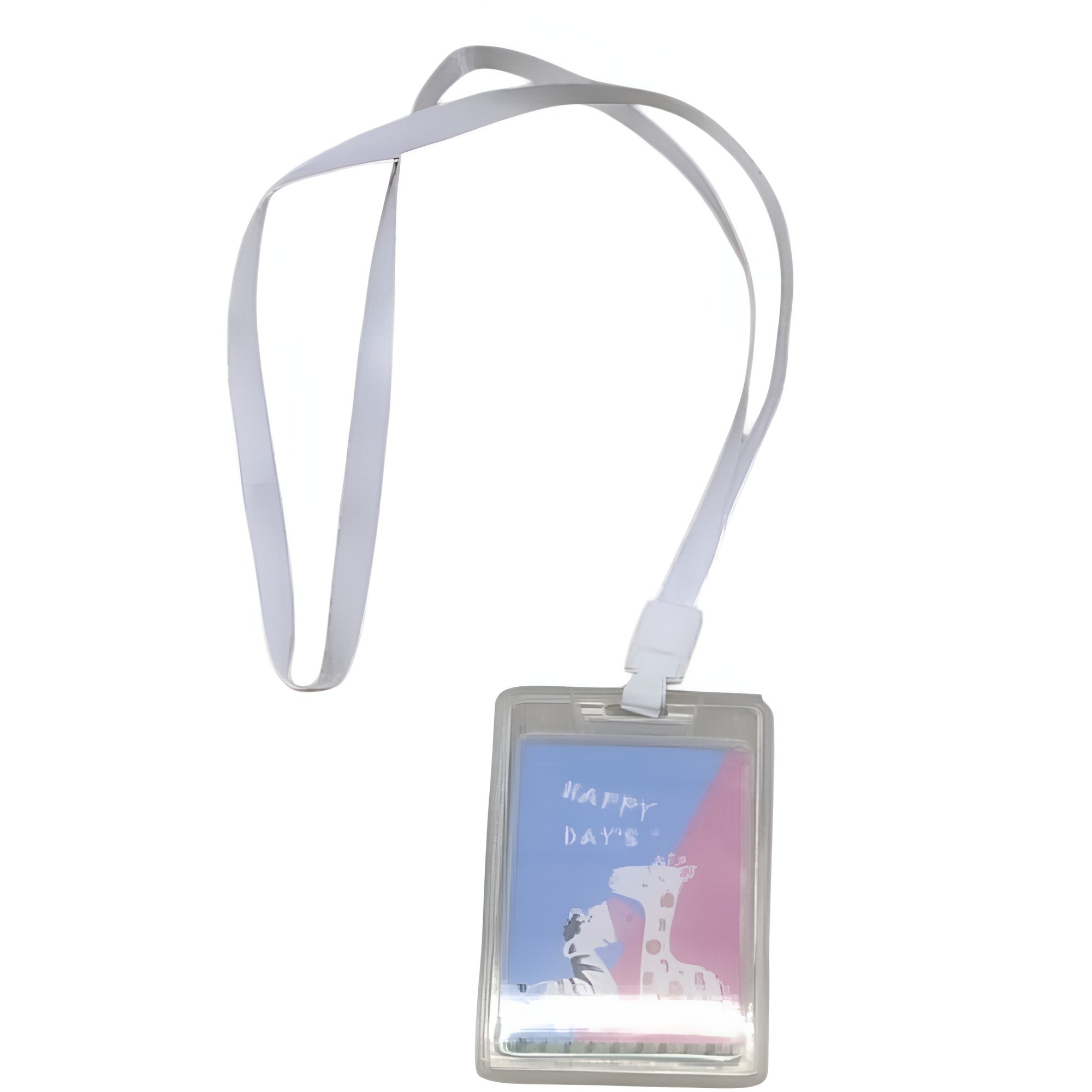 Бейдж вертикальний зі шнурком Stenson R97931 7х11 см Білий (27457300)