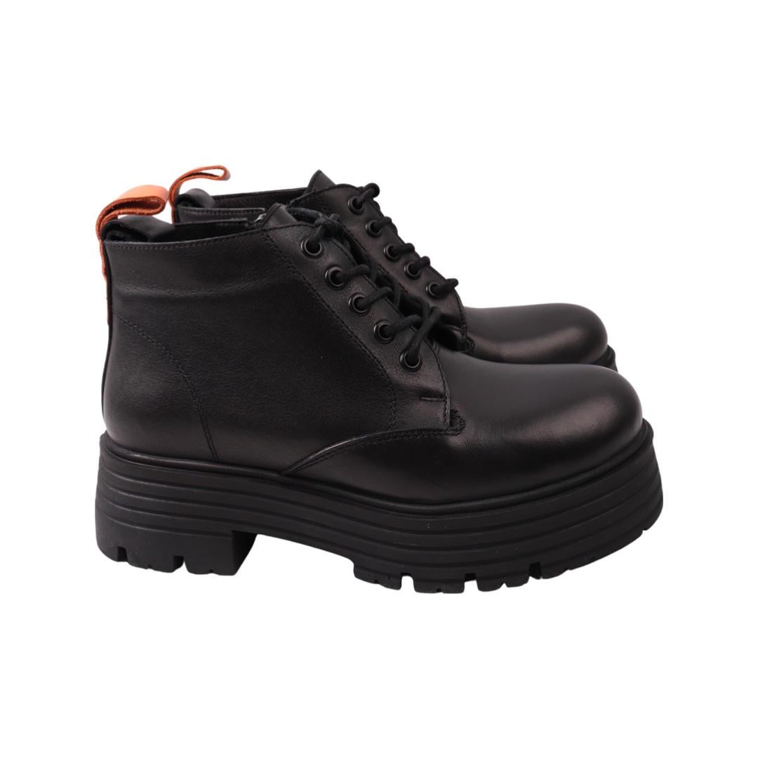 Ботинки женские Molly Bessa из кожи р. 38 Черный (285-22ZHC)