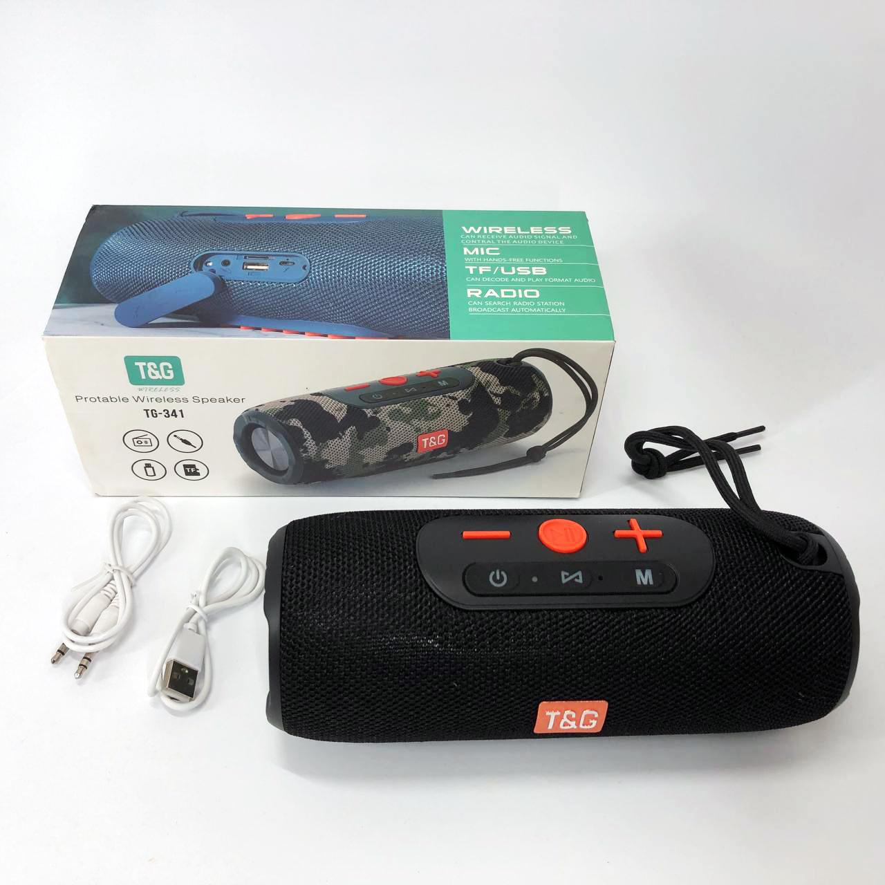 Портативна колонка Bluetooth TG341 зі шнурком Чорний - фото 4 Портативна колонка Bluetooth TG341 зі шнурком Чорний - фото 4