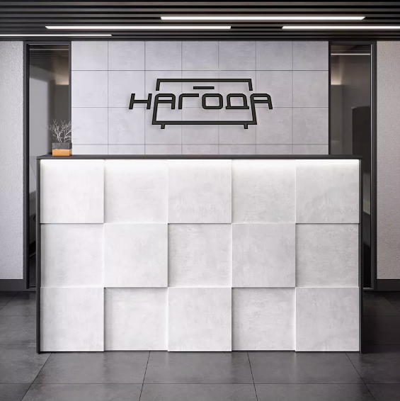 Рецепсія для офісу РЦП-5 без підсвітки Антрацит/Бетон індастріал