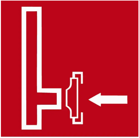 Знак Пожарный сухотрубный стояк Красный (д-8089)