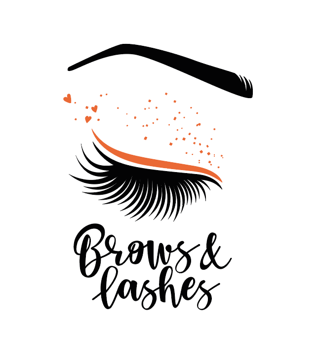 Наклейка інтер'єрна FroDecal "Brows and Lashes" 710х1000 мм Чорний/Помаранчевий (fr00047_2_070_036) - фото 1