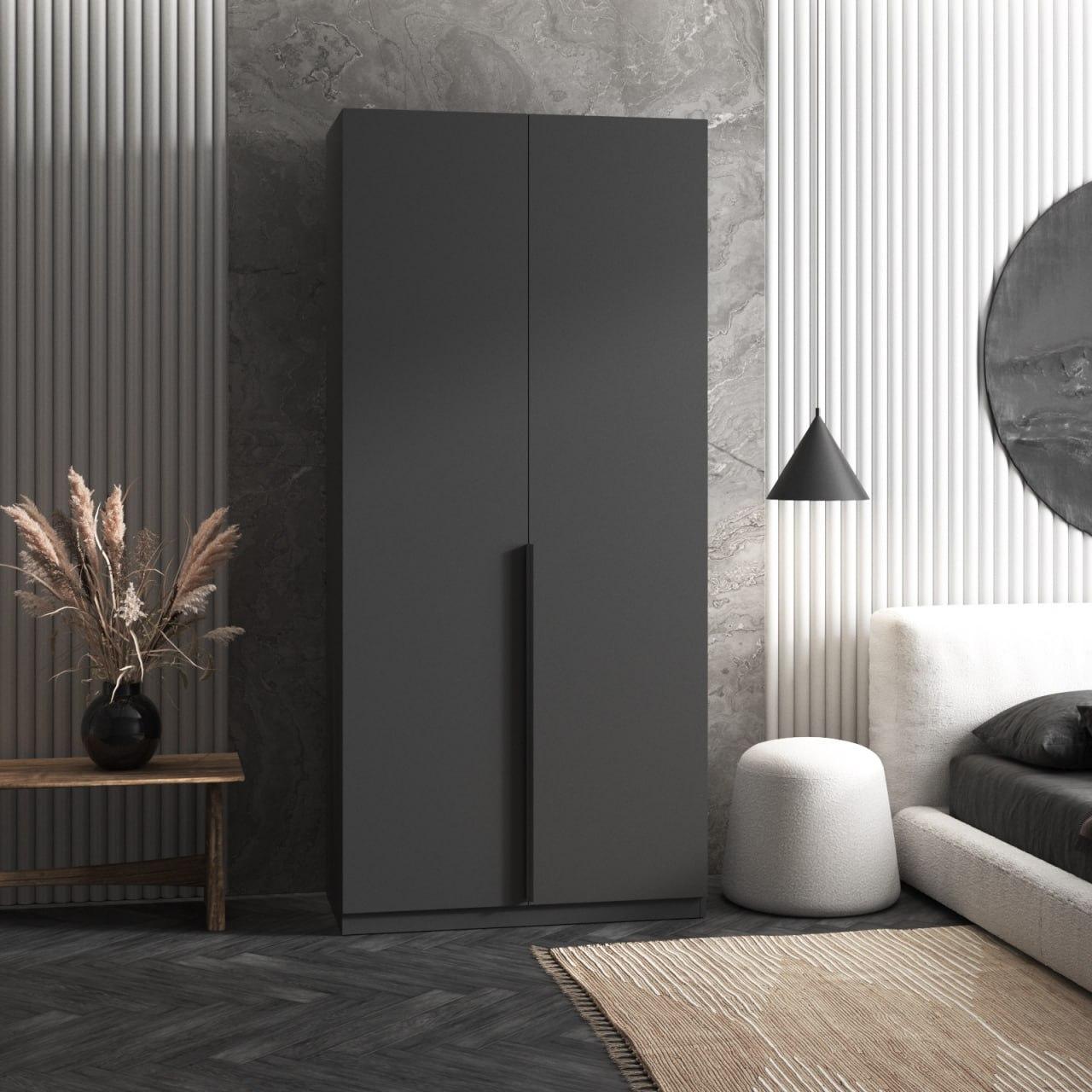 Шафа гардеробна Вайс M-25 1000х500х2195 мм Антрацит (30776806)