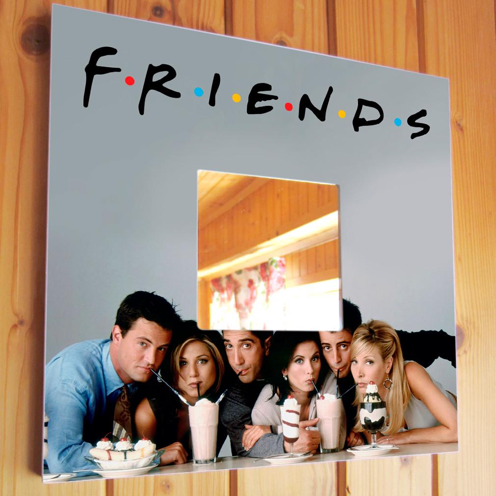 Зеркало с рисунком Сериал "Friends" 260х260 мм (M00833)