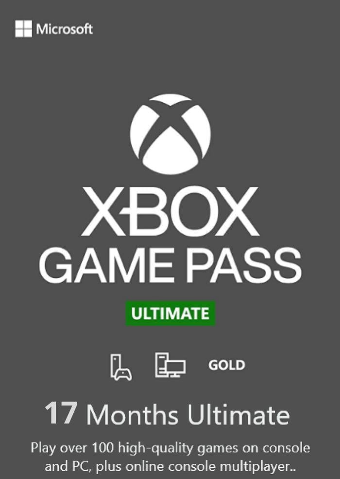 Электронный код/подписка Xbox Game Pass Ultimate 17 месяцев Xbox One/Series для всех регионов и стран (83297389)