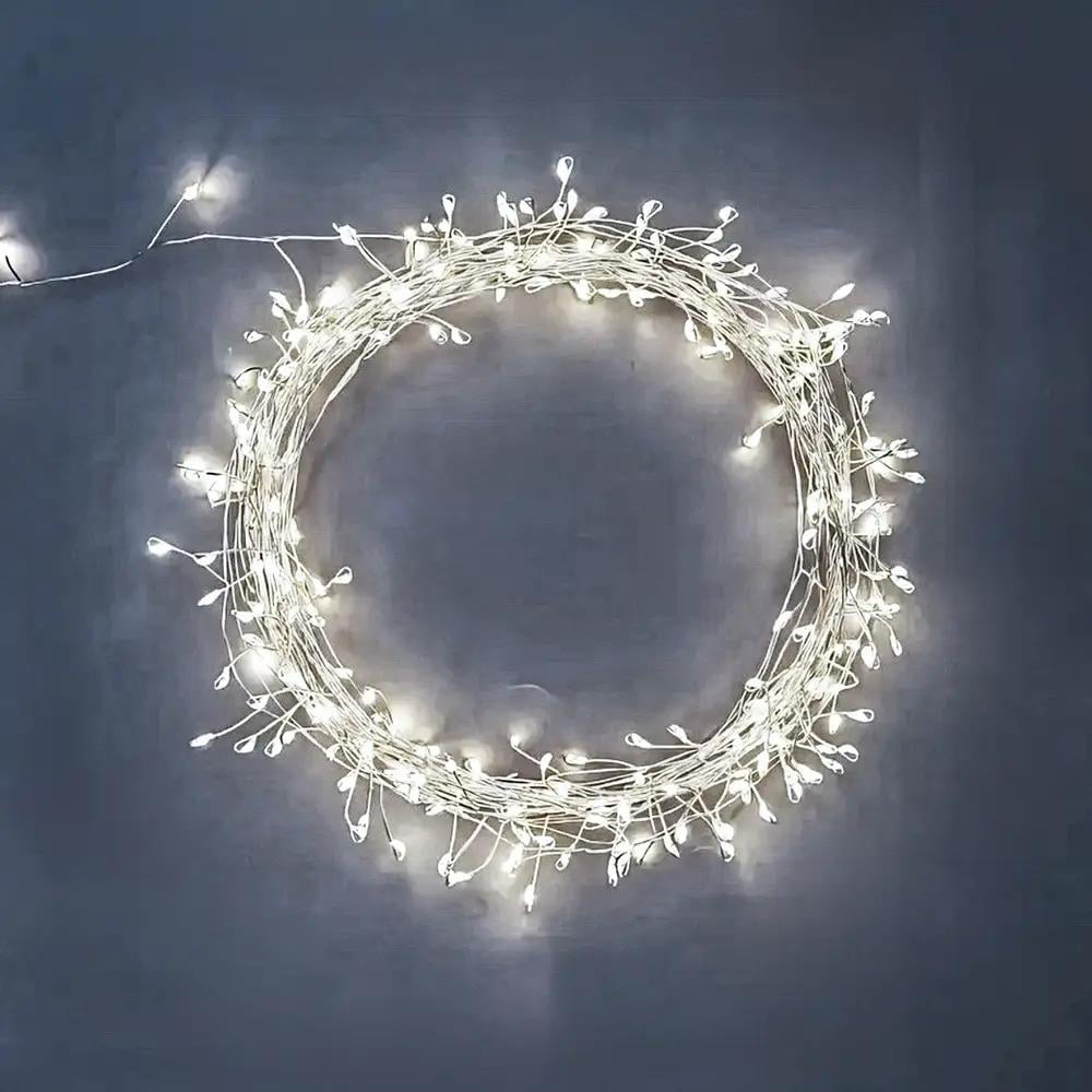 Гирлянда мишура Solar Капля 8 режимов 900 ламп с пультом белое свечение 220В 30 м Белый (541142U)