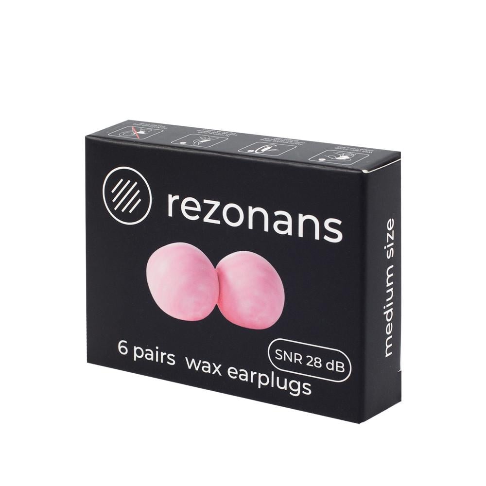 Беруши для сна Rezonans воск 6 пар SNR 28 дБ