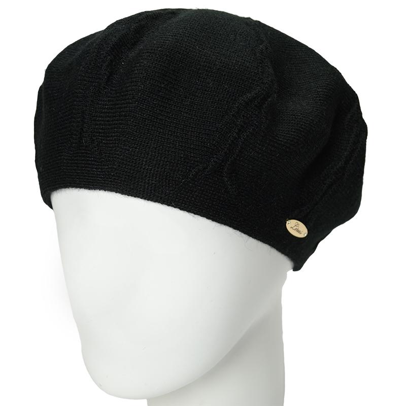 Берет женский Lirus Эмми двойной Черный (160183)