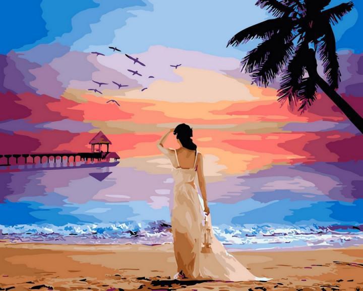 Картина по номерам Brushme "Тропический рассвет" 40х50 см (BK-GX29454)