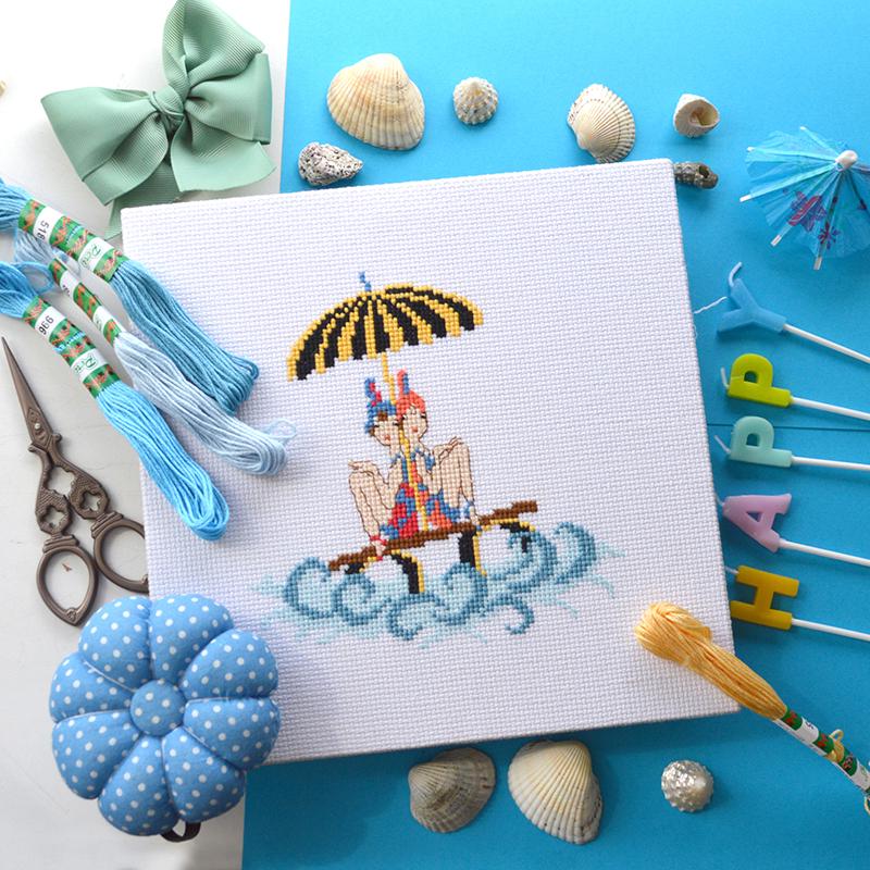 Набор для вышивки крестом Морячки (37)