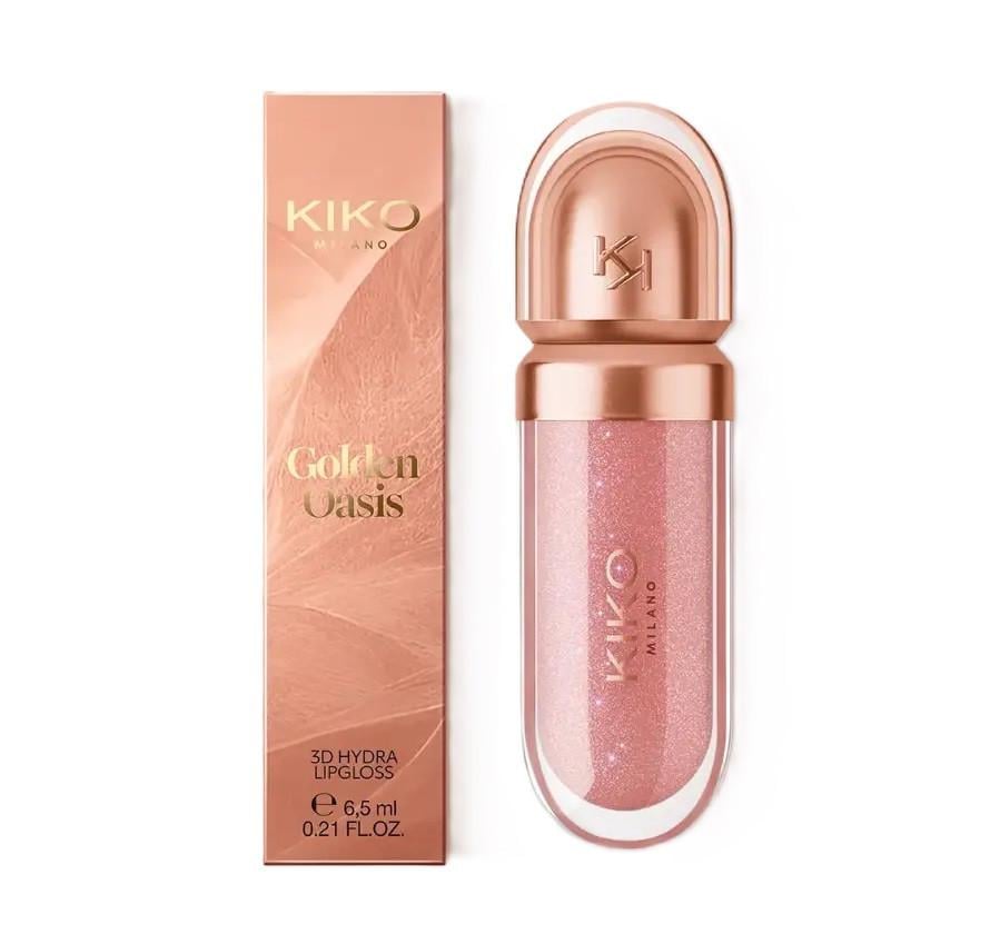 Блиск для губ Kiko Milano Golden Oasis 3d Hydra Lip Gloss 01 Pearly Mauve (37298977)