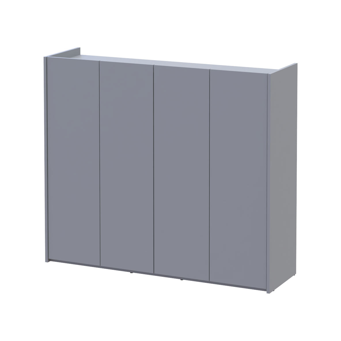 Тумба для обуви Doros Кассель 4 ДСП 128х40х110 см Серый (41516226)