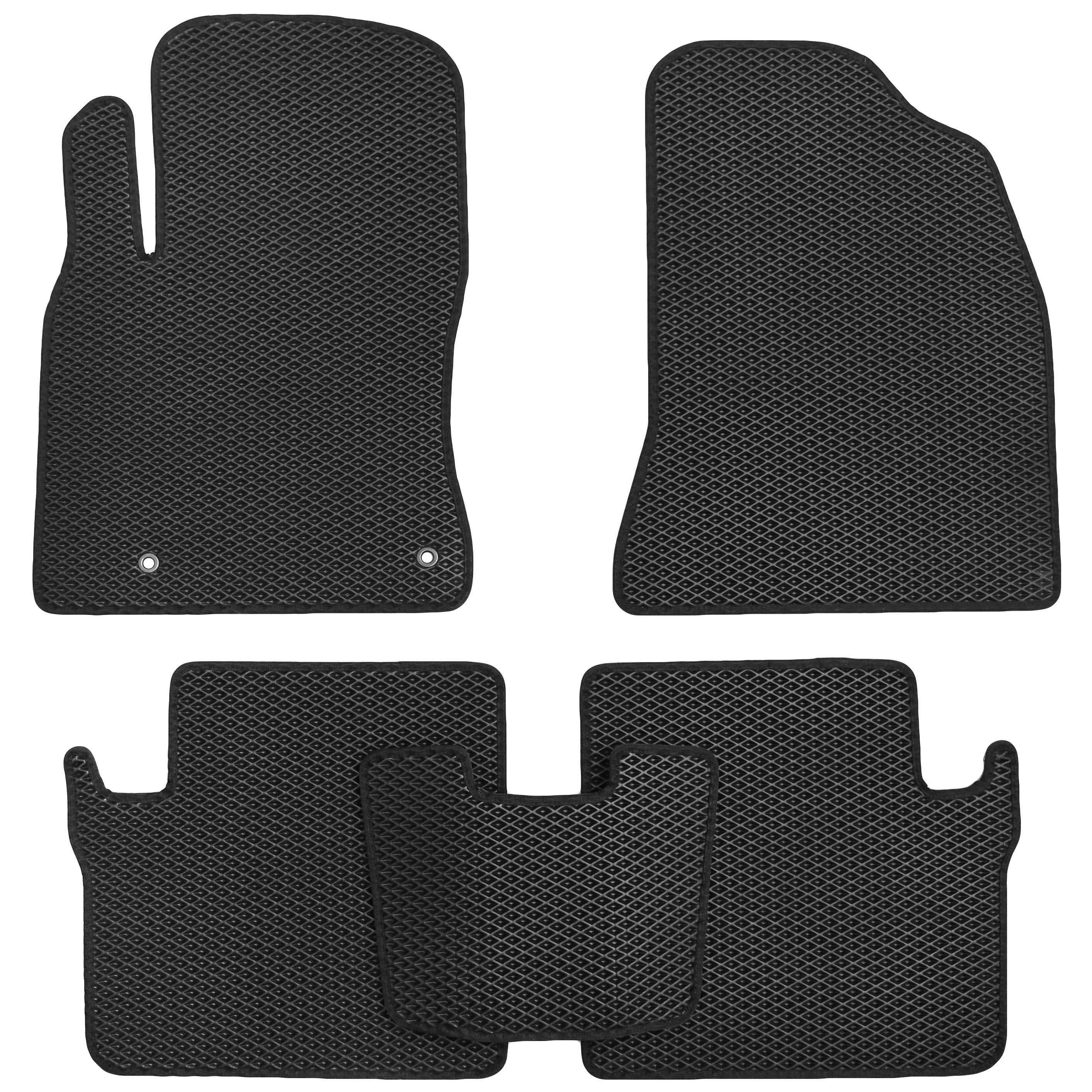 Коврики в салон для Toyota RAV4 2001-2006 EVA-полимерные Черный (150625)