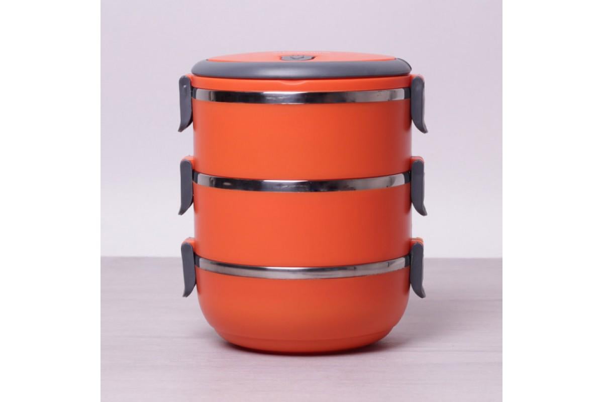 Ланч бокс потрійний Kamille KM-2107-OR 2,1 л (105449)