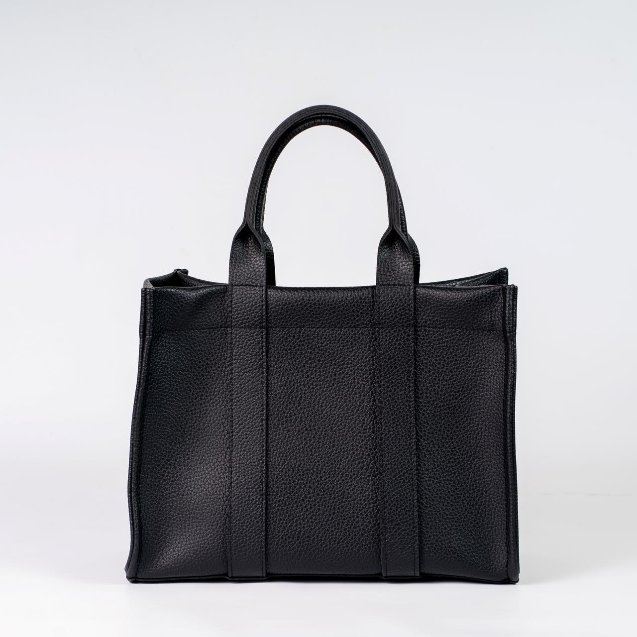 Сумка женская тоут большая с длинным ремешком KVITUCHA № 51-24 Черный - фото 4