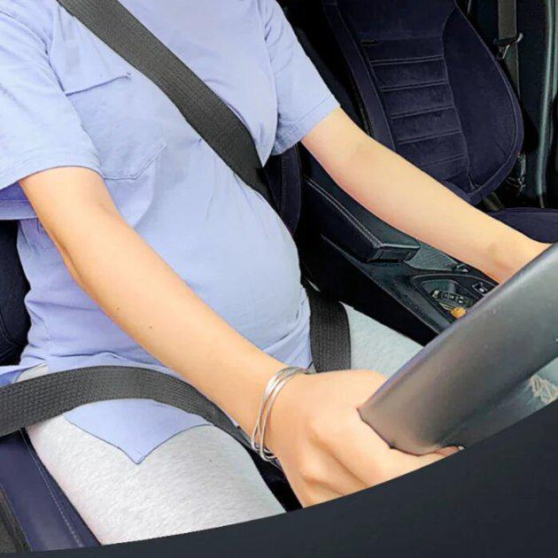 Адаптер на ремені безпеки для вагітних Seat Belt For Pregnant women універсальний ADP-01 Чорний - фото 6