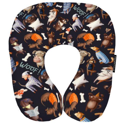 Дорожная подушка Собачки 32x30 см (DOP_DOG001) Дорожная подушка Собачки 32x30 см (DOP_DOG001)