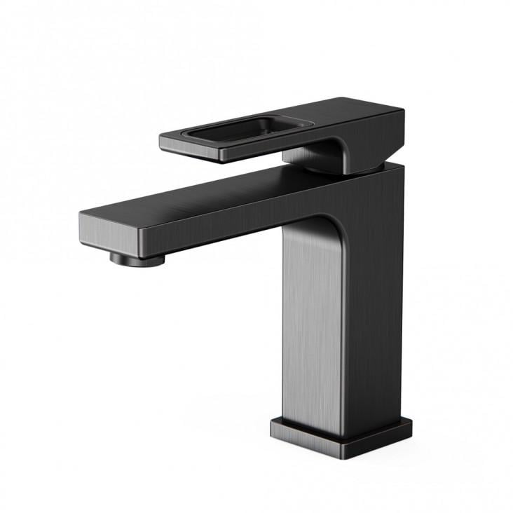 Смеситель для умывальника Gappo G1017-9 оружейная сталь (1045067)