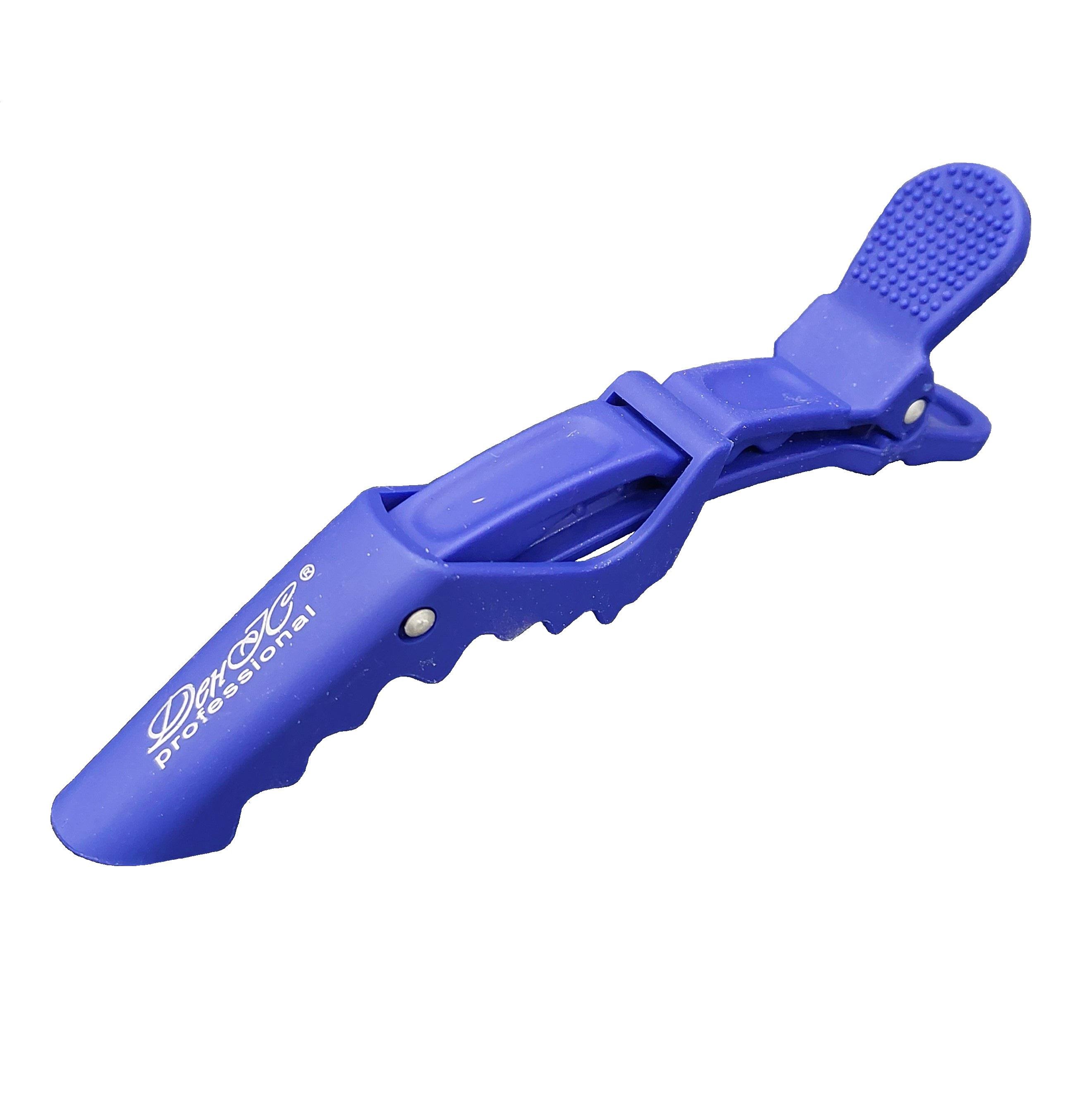 Зажим Крокодил для волос ДенІС professional карбоновый 113х15 мм Синий (1453071298)
