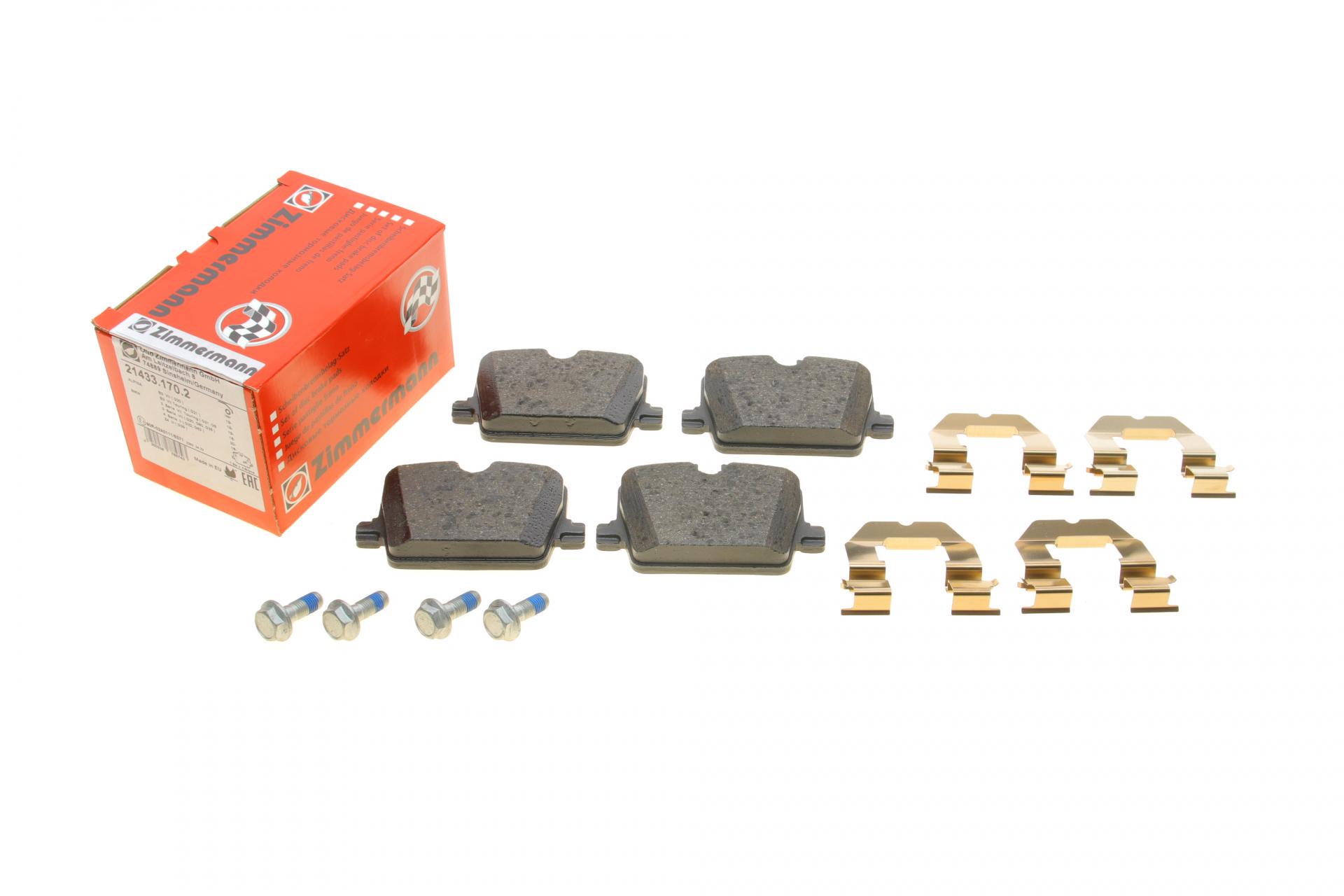 Колодки тормозные задние ZIMMERMANN BMW 3 G20/G21/G80/G81/Z4 G29 18-/4 G22/G82 20- (21433.170.2)