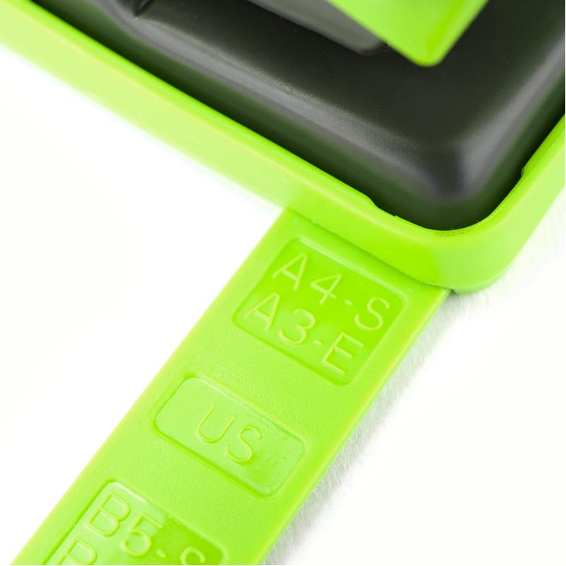 Дырокол Axent Shell до 20 листов пластиковый Салатовый (3420-09-A) - фото 4