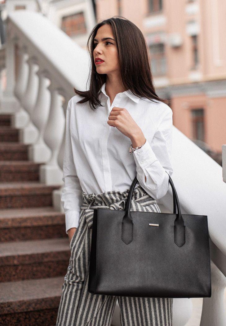 Сумка-шоппер жіноча шкіряна Blackwood Чорний (A-026488)