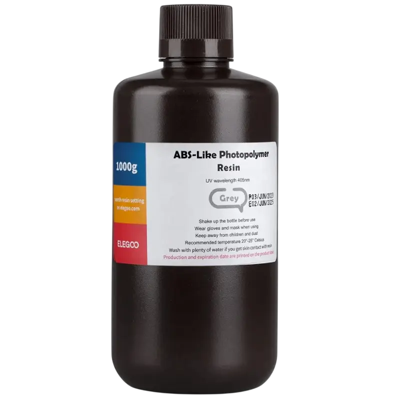 Фотополимерная смола для 3D-печати ELEGOO ABS Like Resin 1 кг Серый (33733365) Фотополимерная смола для 3D-печати ELEGOO ABS Like Resin 1 кг Серый (33733365)