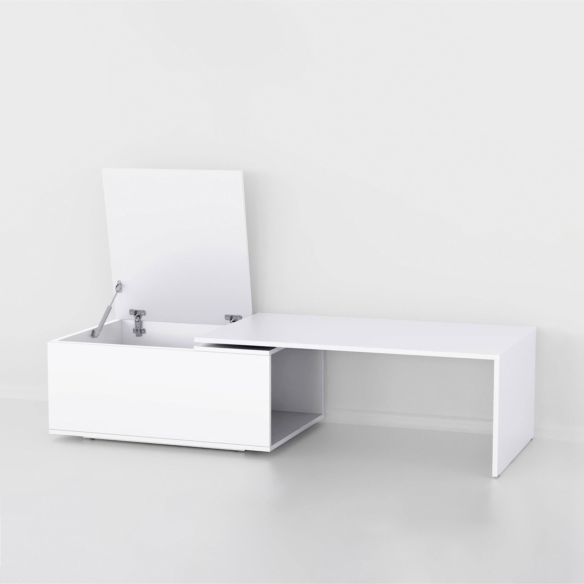 Журнальный стол F-47 1000х590х380 мм Белый - фото 4