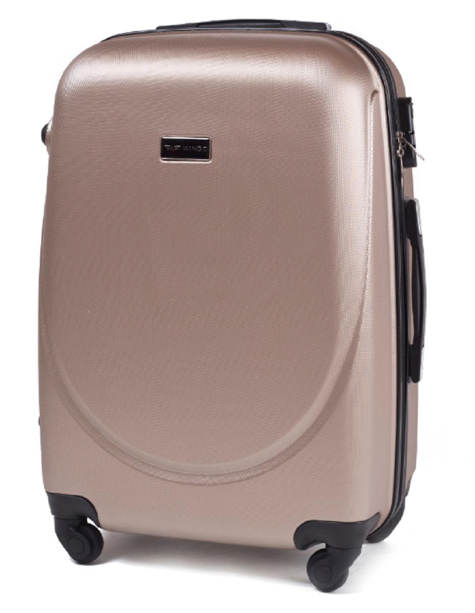 Валіза пластикова Wings велика Шампань (Wp00004)