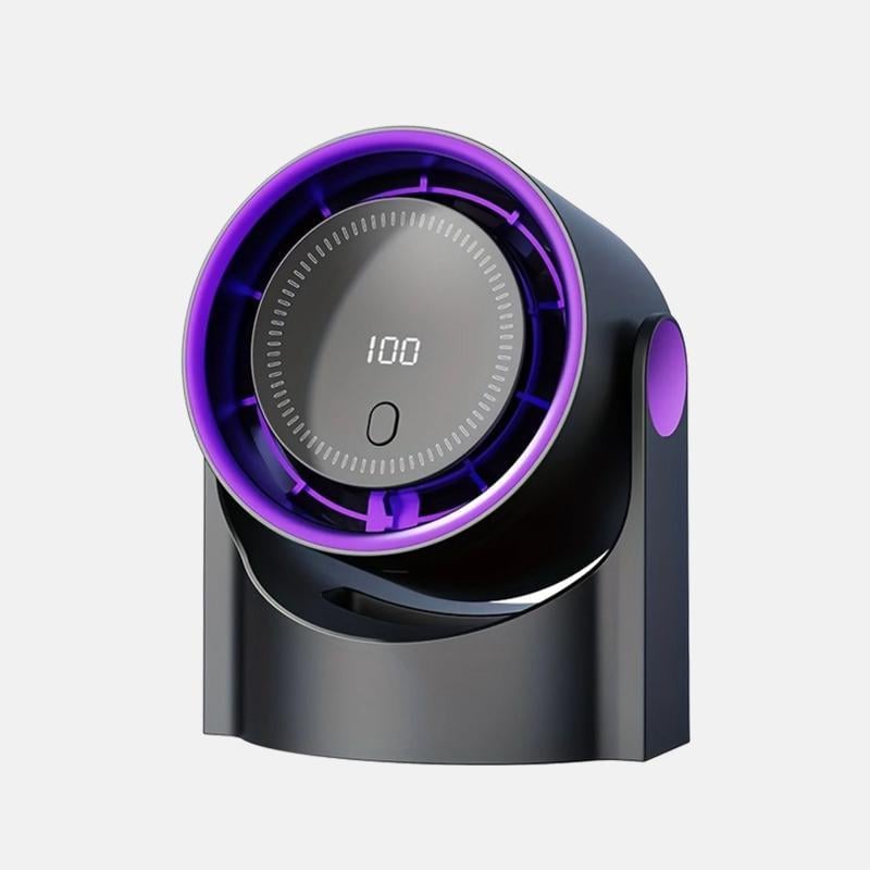 Вентилятор настольный Fan Speed ​​LED аккумуляторный Purple