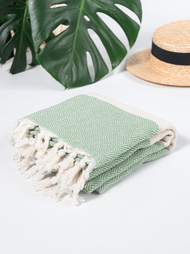 Рушник пляжний Peshtemal Elmas 100х180 см Зелений (26498191) - фото 6
